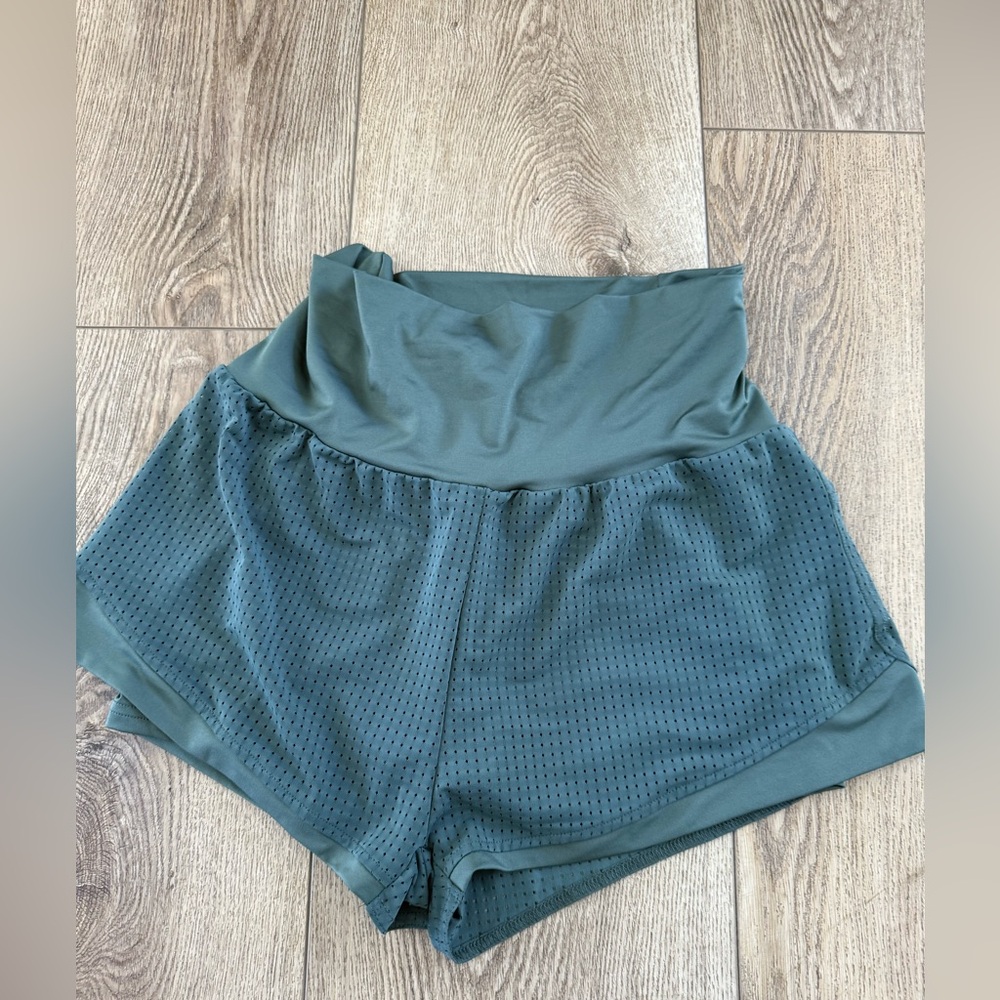 Women's Workout Green Shorts